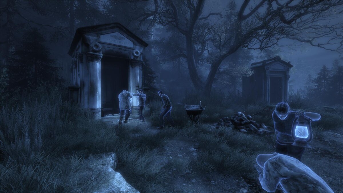 Мрачное кладбище