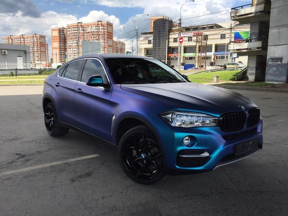 BMW x6m 2008 синий