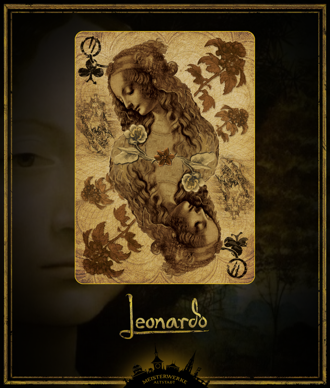 Дама крести (карты Leonardo Edition Gold)