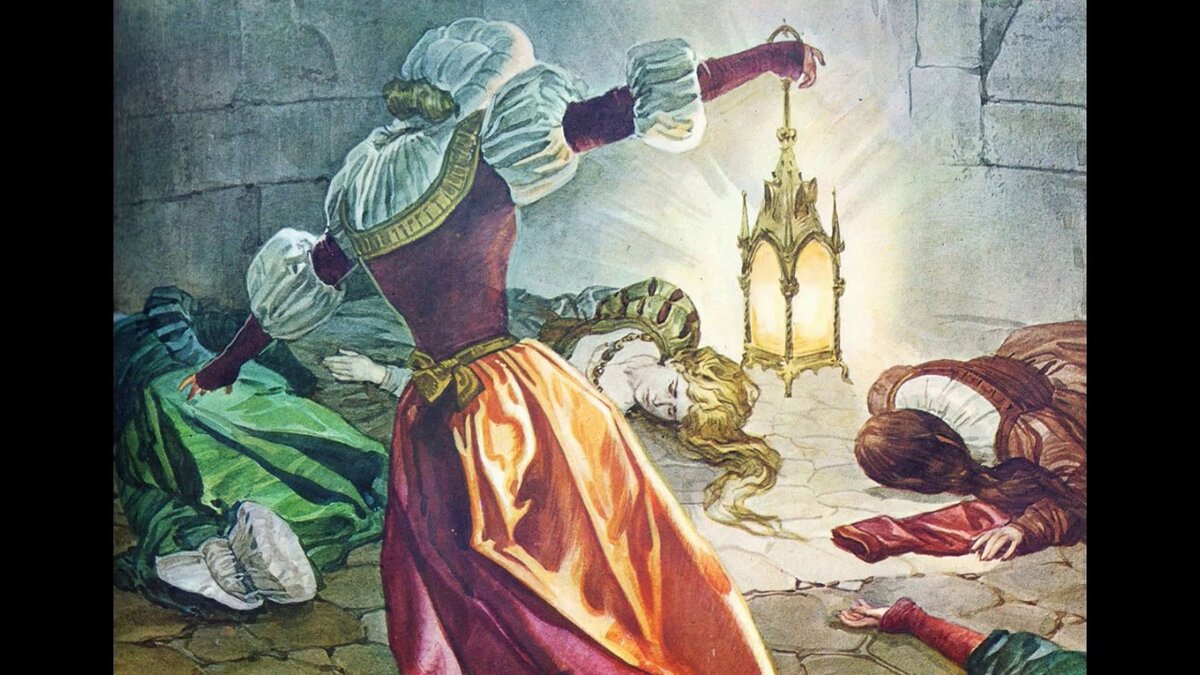 Титул любой из жен синей бороды 9