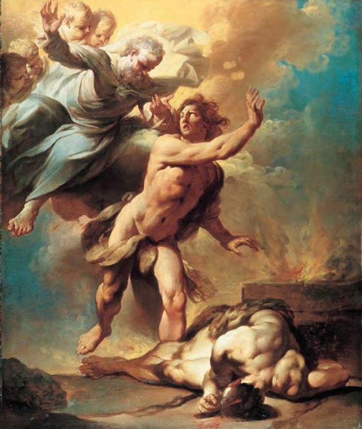 Giovanni Domenico Ferretti, Cain and Abel, 1740 Cain becomes