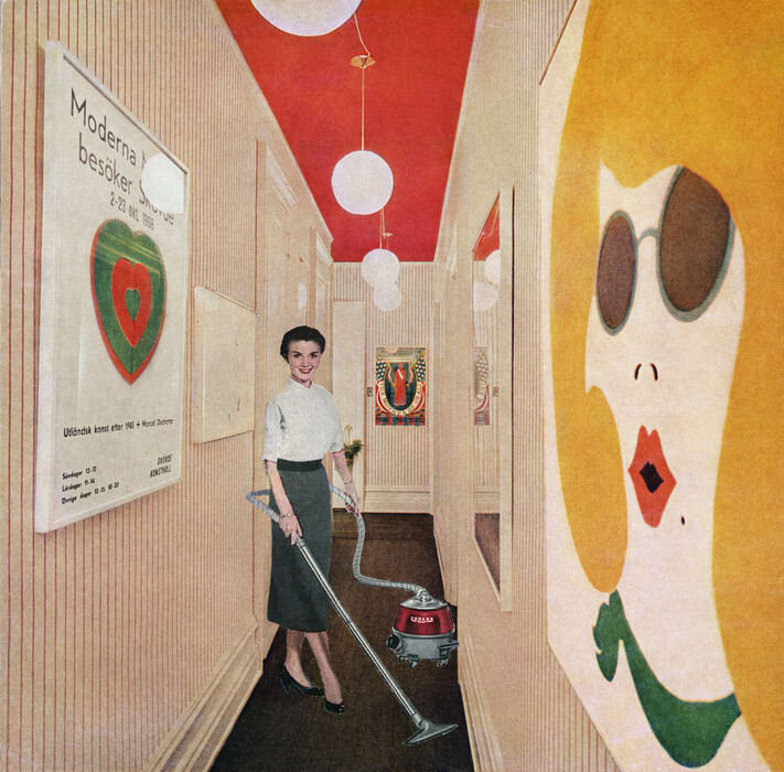 «Woman with Vacuum, or Vacuuming Pop Art», 1965-1974.
