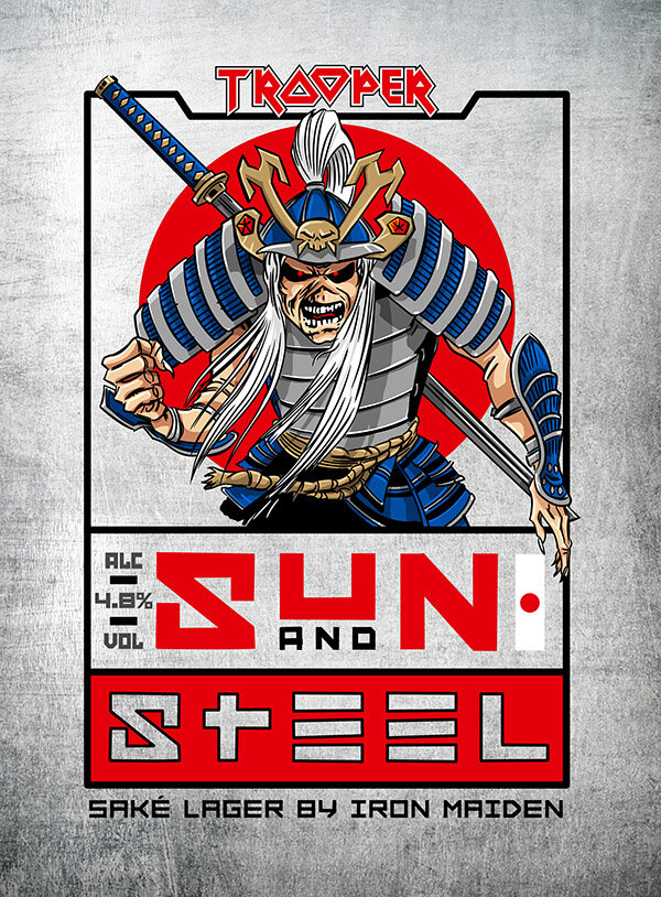 Этикетка нового пива от Iron Maiden
