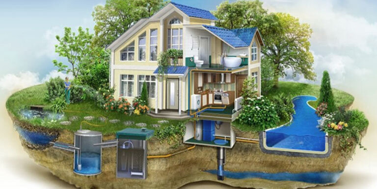 3D модель водопровода из колодца