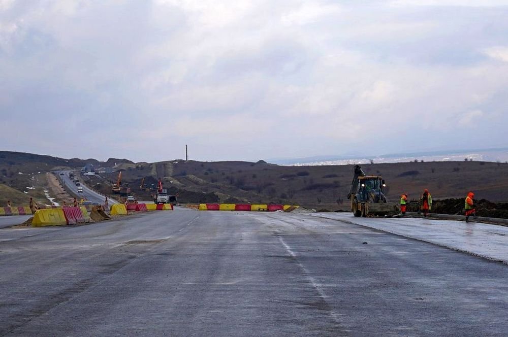 Строительство севастопольского участка федеральной трассы "Таврида". Фото: sev.gov.ru. 