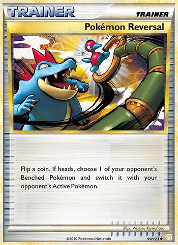 Pokemon Reversal вытаскивал Tepig на актив, чтобы тот отлетел от Sonicboom Янмеги.