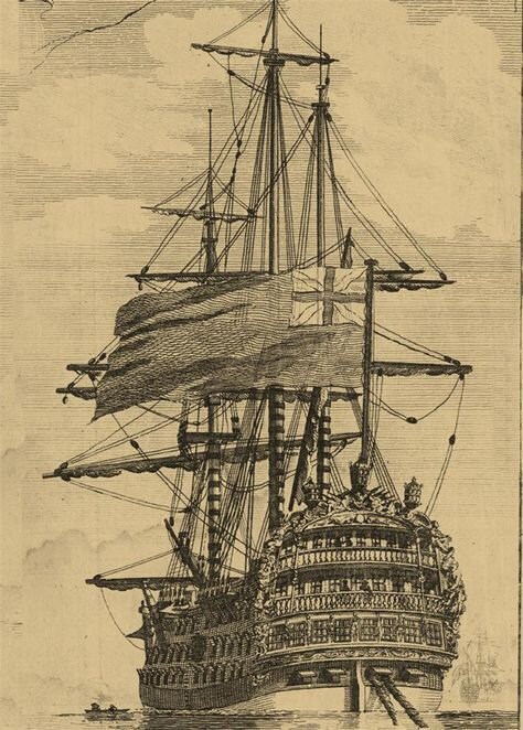 https://gosteampunk.com/products/ancient-sailboat-kraft-paper-wall-art-picture?variant=46605956557
