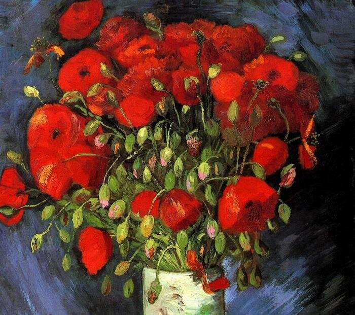 Создать карусель             Картина Ваза с красными маками - Винсент Ван Гог