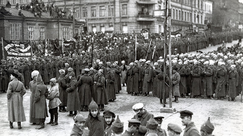 Первый парад частей НРА ДВР в г. Владивостоке. 1922 г. Взято с интернет-ресурса.