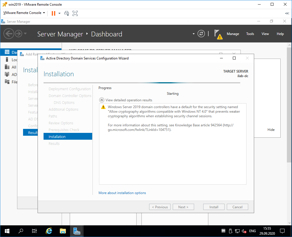 Установка контроллера домена на Windows Server 2019 | Лаборатория сисадмина  | Дзен