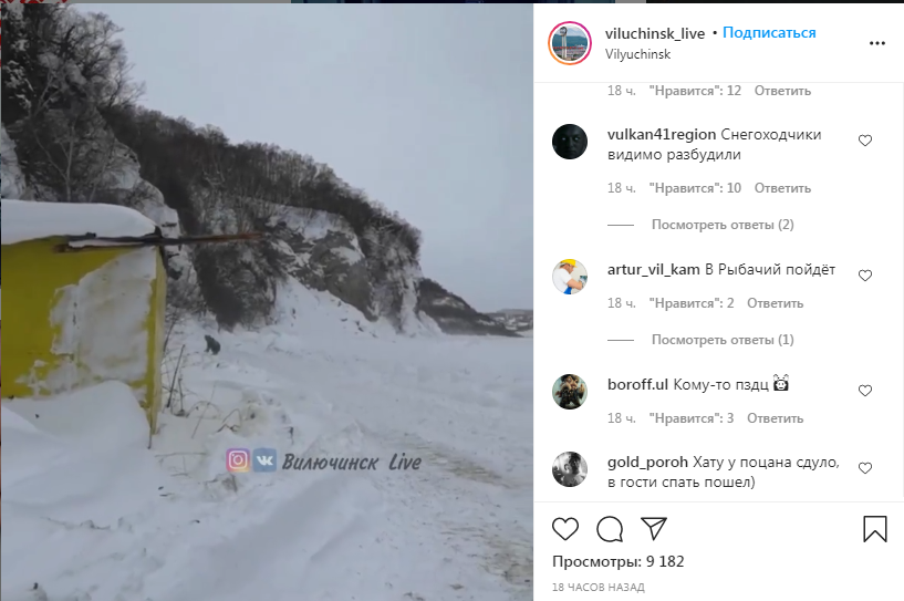 Медведь оказался не рад встрече с человеком и бросился наутек 