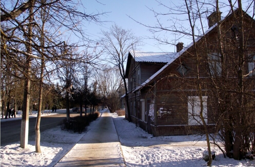 Один из домиков латвийской архитектуры г. Пыталово