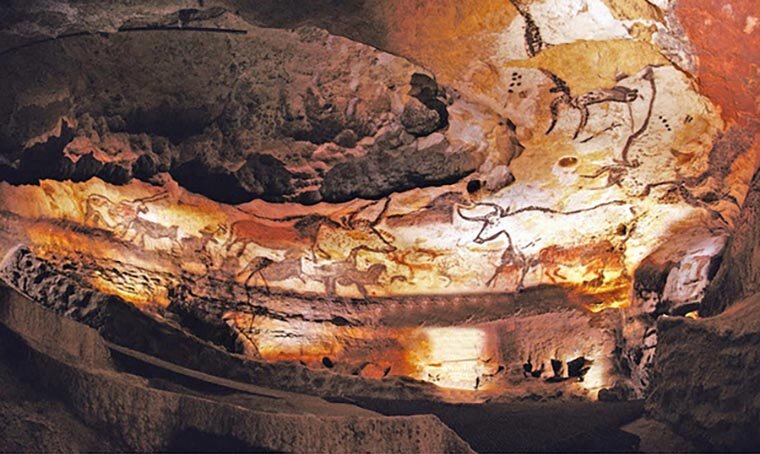 Наскальные рисунки в пещере Ласко