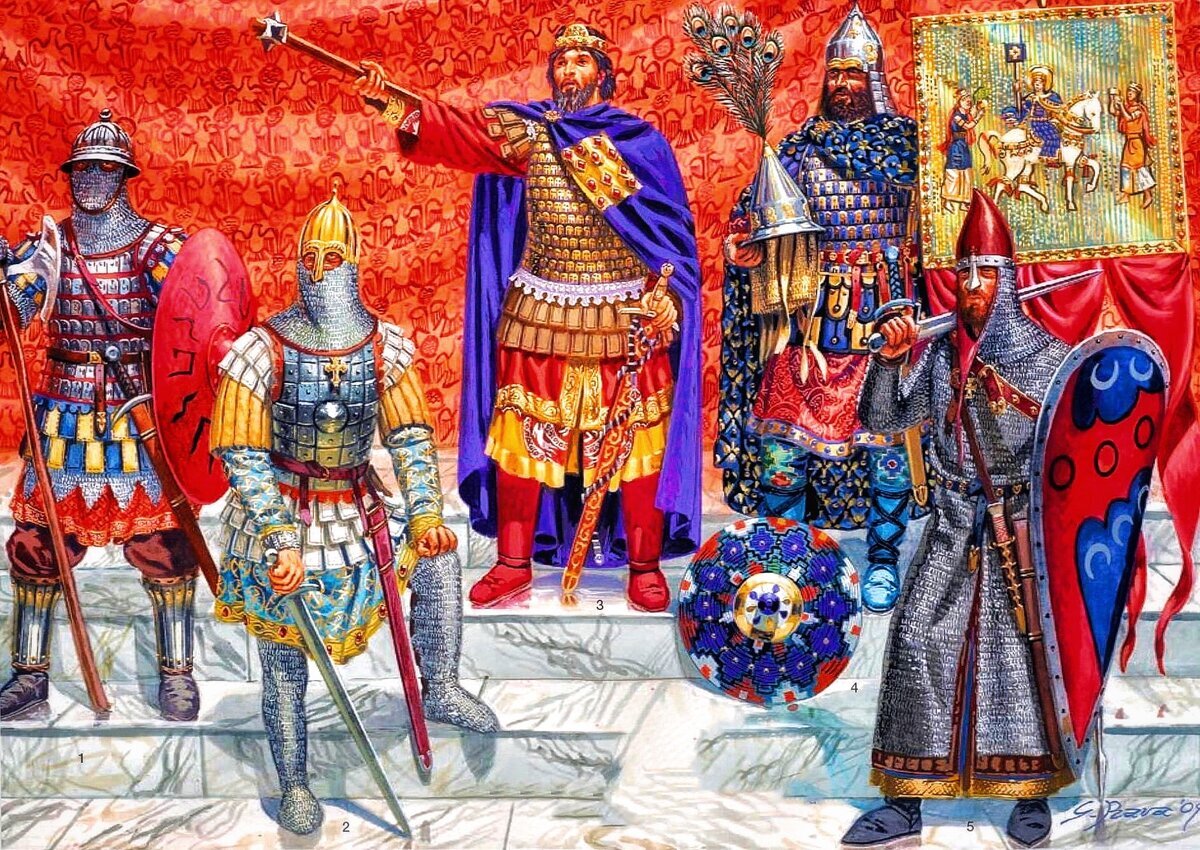 Византийцы. Варяжская гвардия Византийской империи. Варяжская гвардия Византии арт. Варяжская гвардия Византии доспехи. Ираклий Византийский Император