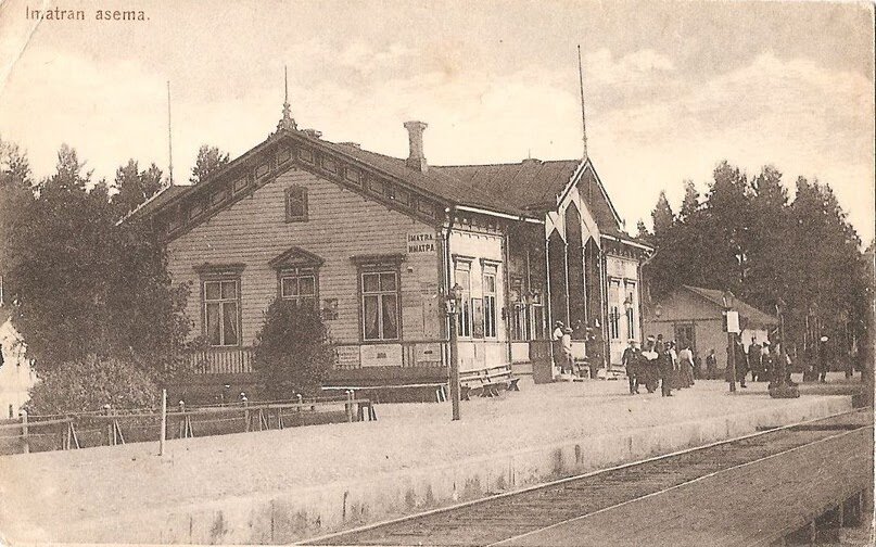  Здание вокзала в городе Иматра начало XX в.