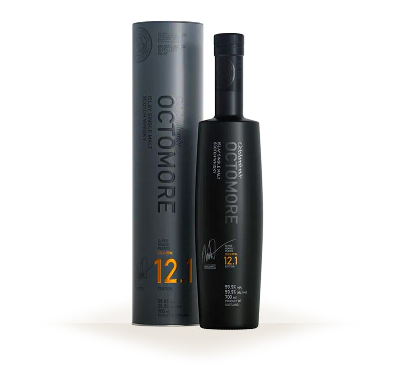 Octomore 12.1 — The Impossible Equation 130.8 ppm 59.9% ABV