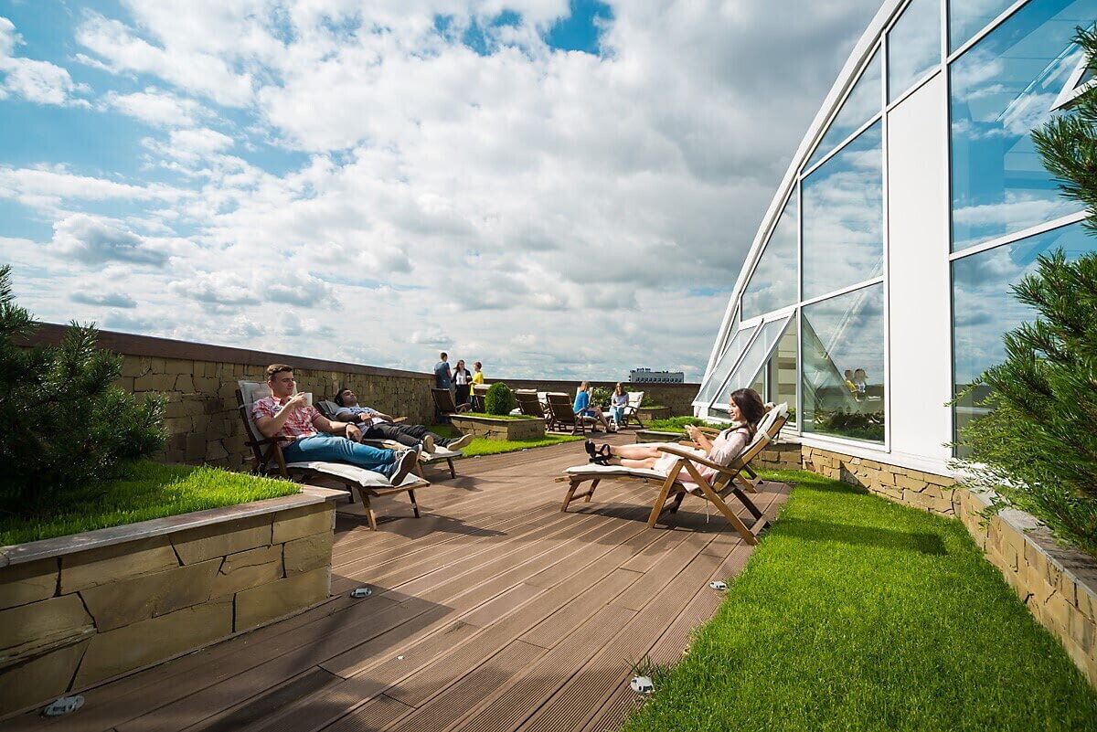 Крыша офиса Тензора