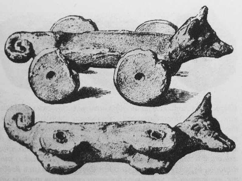 Глиняная колесница. Изображение взято из книги А. Ю. Склярова «Древняя Мексика без кривых зеркал», издательство ВЕЧЕ, 2009