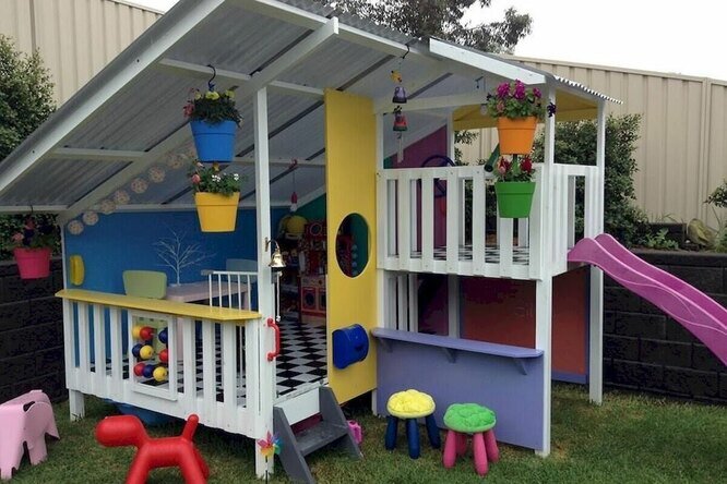 Домик для детской площадки своими руками (60 фото) - красивые картинки и HD фото