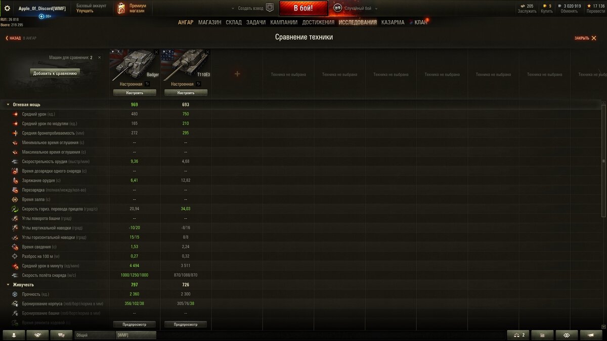 Какую пт-сау 10 уровня лучше всего прокачать в World of Tanks. FV217 Badger  или T110E3 | Apple of Games | Дзен
