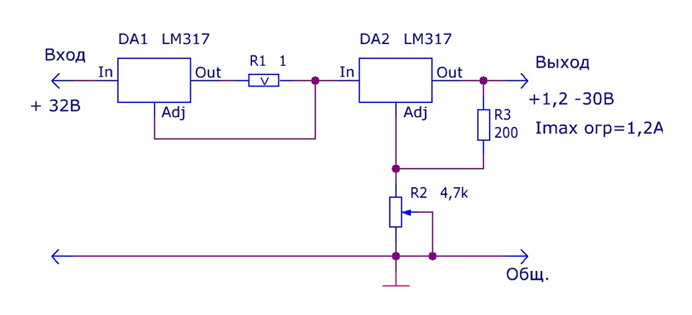 LM317-CDI, Стабилизатор напряжения; линейный, регулируемый; 1,2÷40В; 1,5А