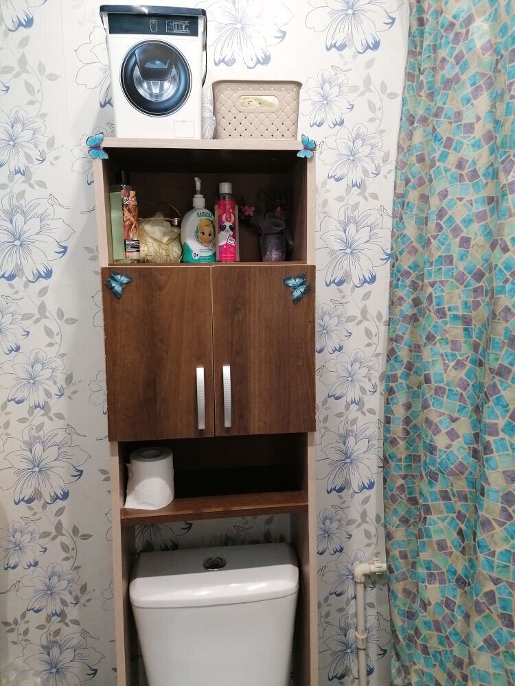 Стеллаж над унитазом