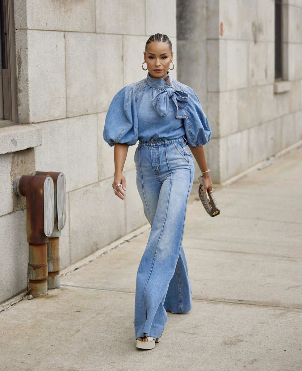    Покупайте джинсы wide leg на высокой талии@thestylestalkercom