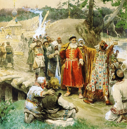 К. Лебедев. Освоение русскими новых земель