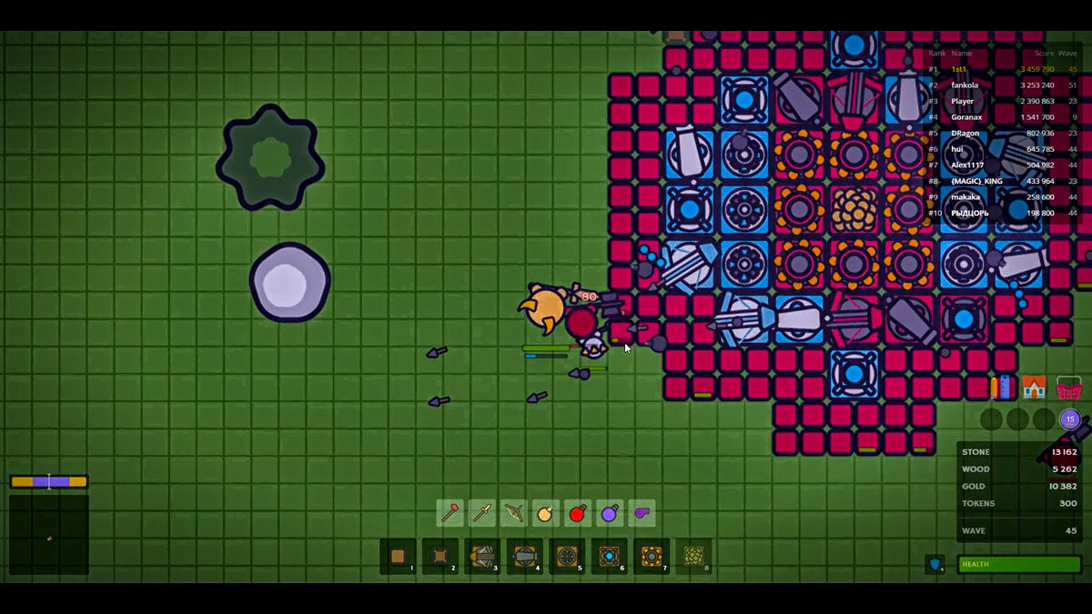 Скриншот из игры Zombs.io