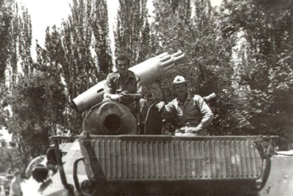 Установка НУРС на БТР