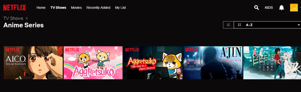 список аниме на Нетфликсе