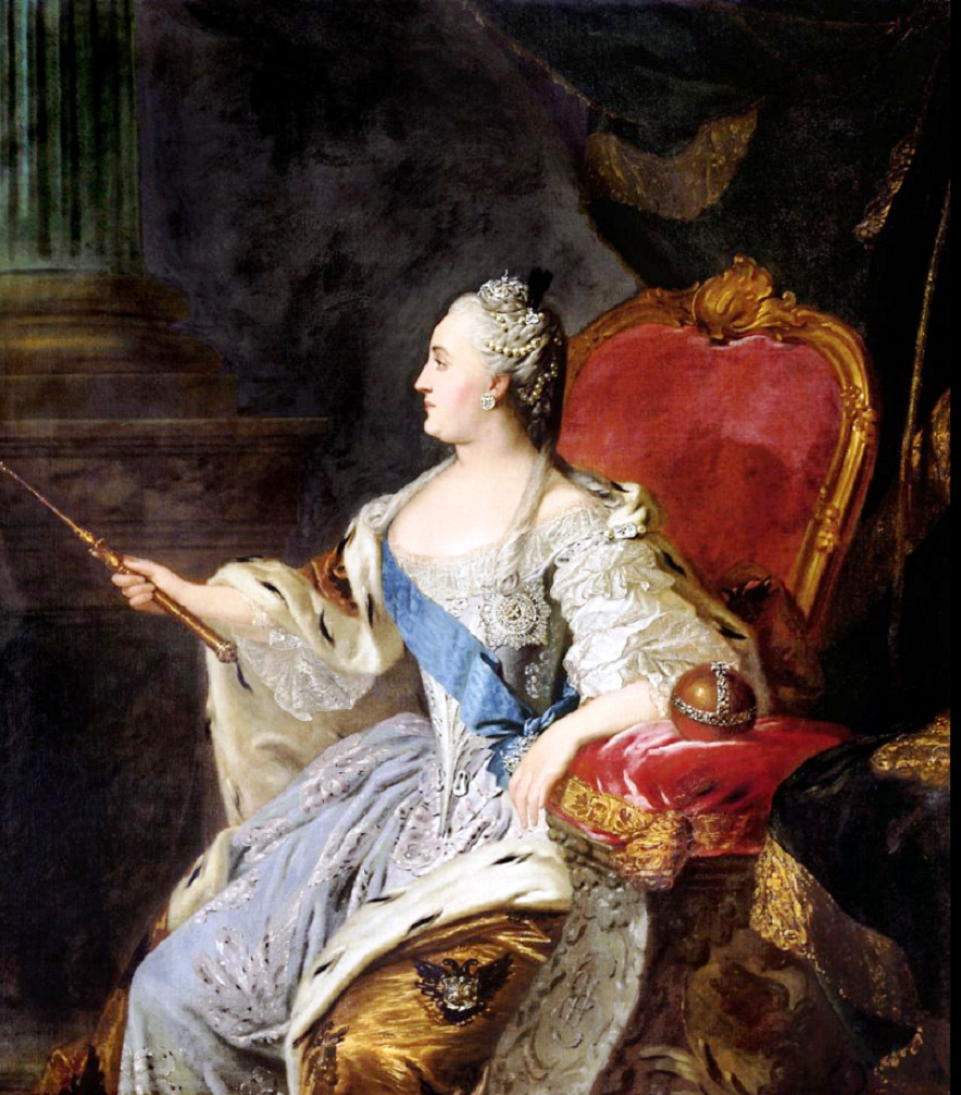 "Коронационный портрет Екатерины II", 1763, 139×155 см