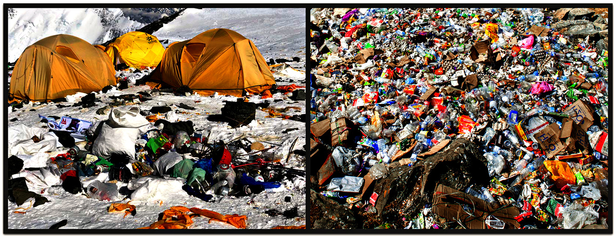 тонны мусора на Эвересте