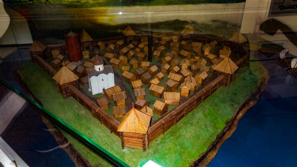 Макет деревянной брестской крепости