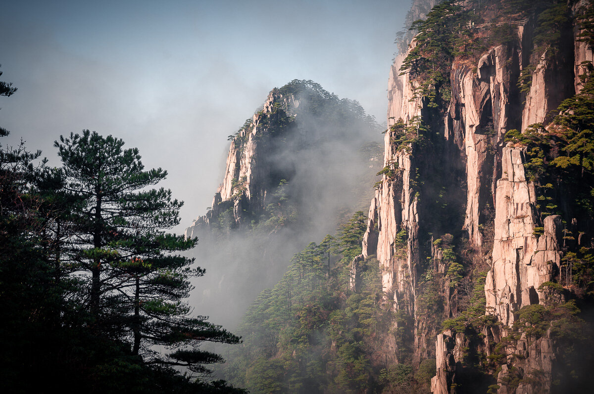 Горы хуаншань китай фото