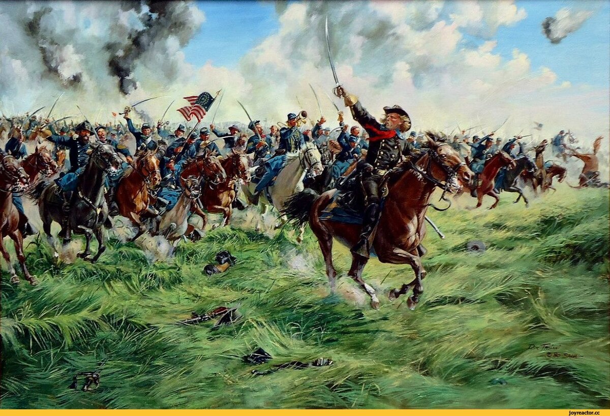 Кавалерийская атака картина