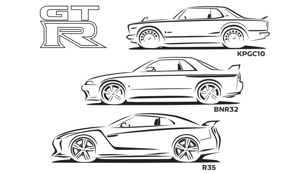 Раскраска Nissan Z - распечатать бесплатно