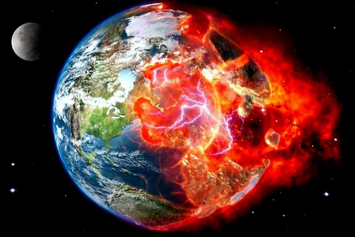 Как будет выглядеть планета Земля, если вдруг остановится. Компьютерная модель, фото из открытого источника.