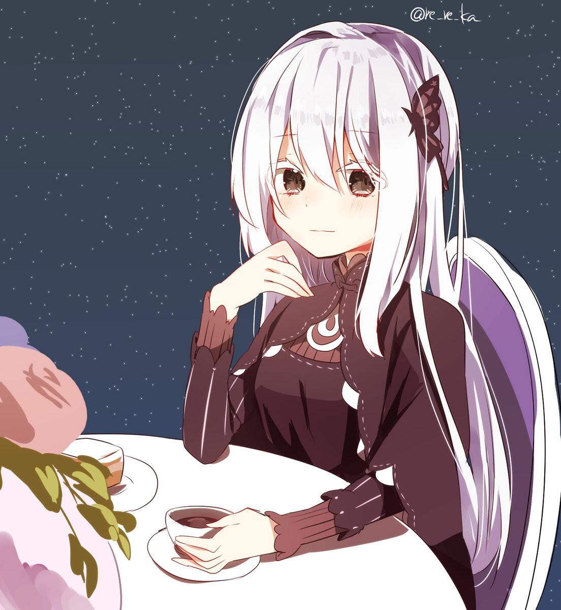 Чай ехидны. Ехидна Ре Зеро. Echidna re Zero. Echidna Ре Зеро. Ехидна Ре Зеро чаепитие