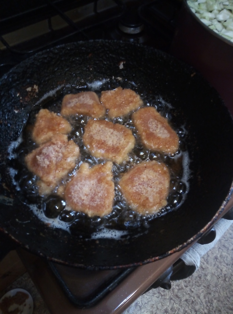 Обжариваем. 