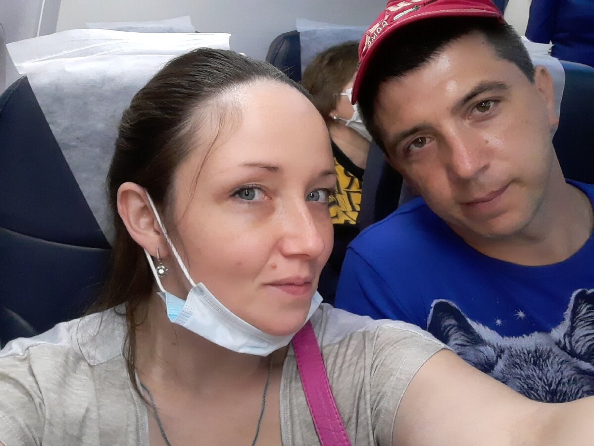 В самолёте, ожидаем вылета