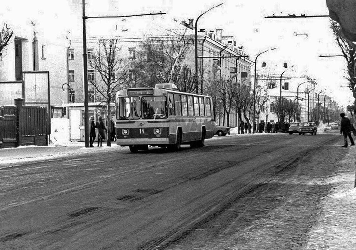 Троллейбус в Костроме, 1970-е, фото https://kostromka.ru