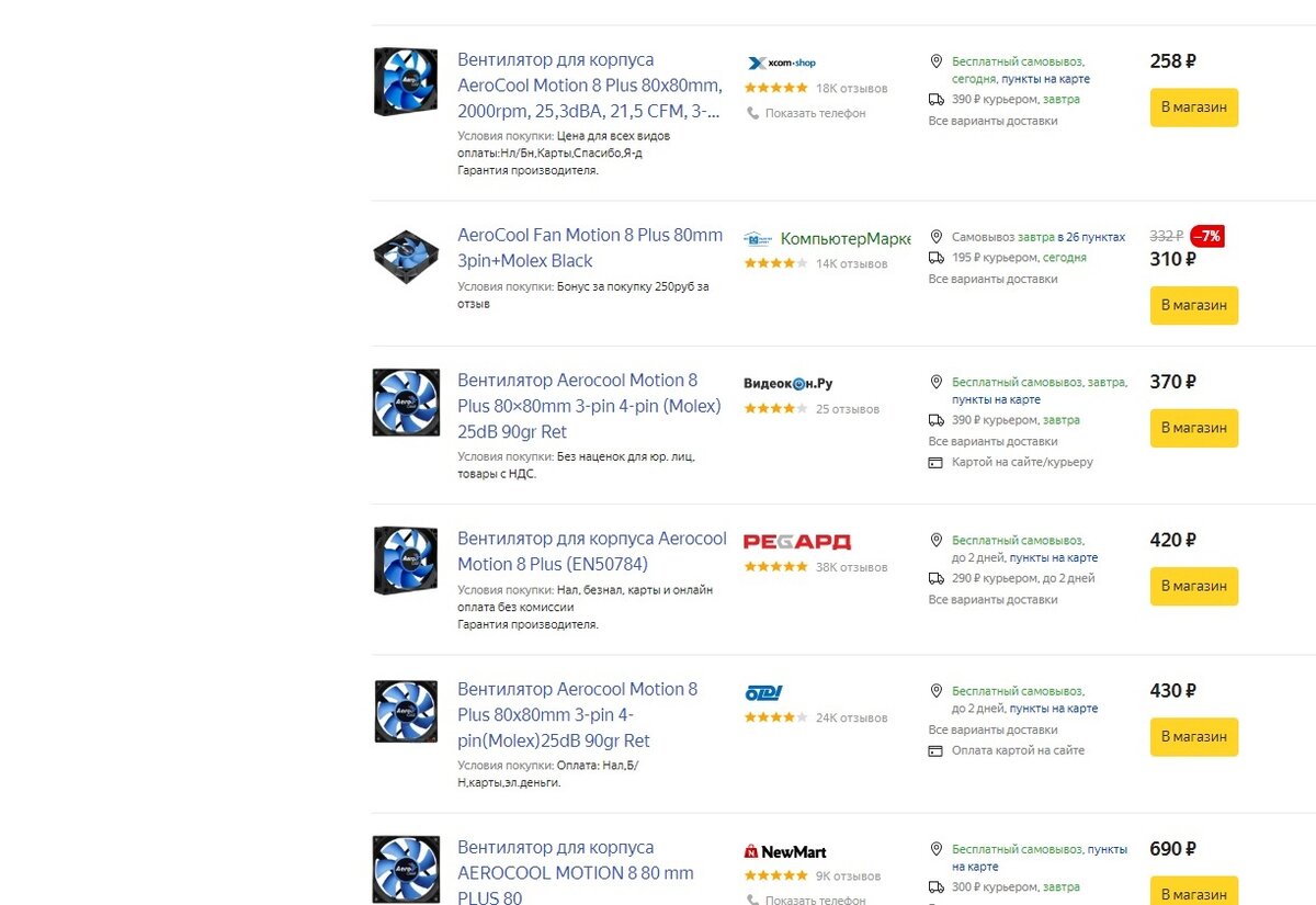 цены на Маркете 