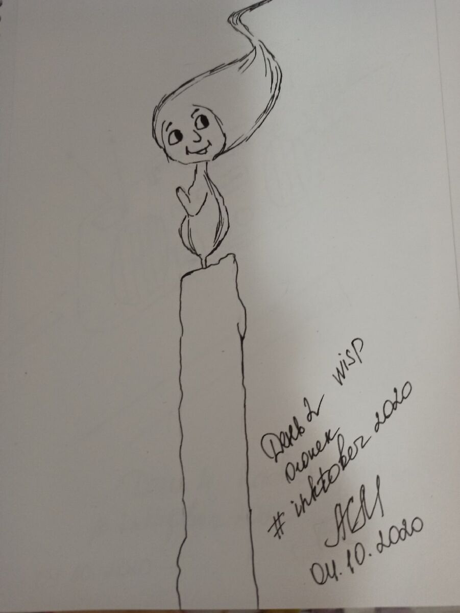 Огонек. Рисовальный марафон Инктобер