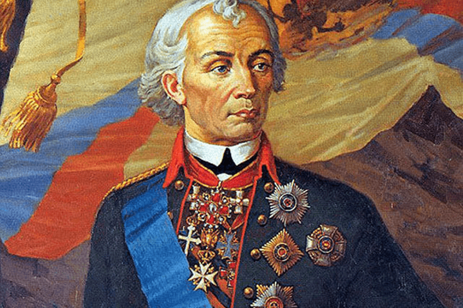 Александр Васильевич Суворов (13 ноября 1730 - 6 мая 1800), русский полководец, основоположник русской военной теории. Генералиссимус (1799), генерал-фельдмаршал (1794), генерал-фельдмаршал Священной Римской империи (1799), великий маршал войск пьемонтских