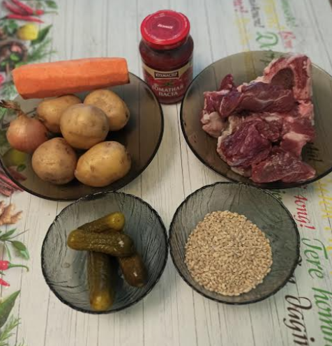 Продукты для рассольника