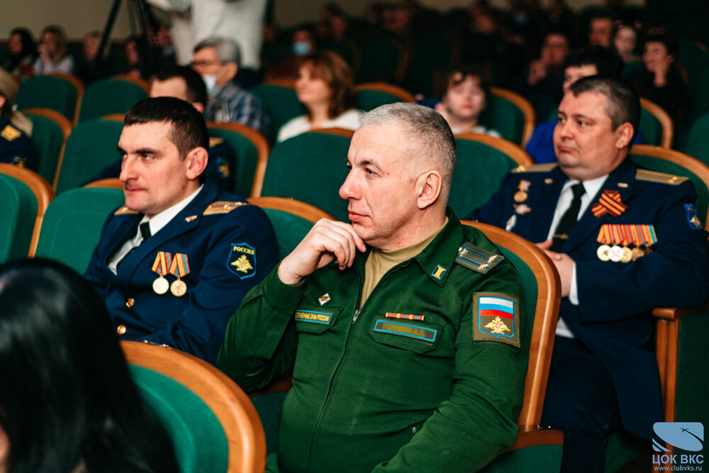 Артисты творческой группы ЦОК ВКС поздравили военнослужащих ПВО с Днем защитника Отечества