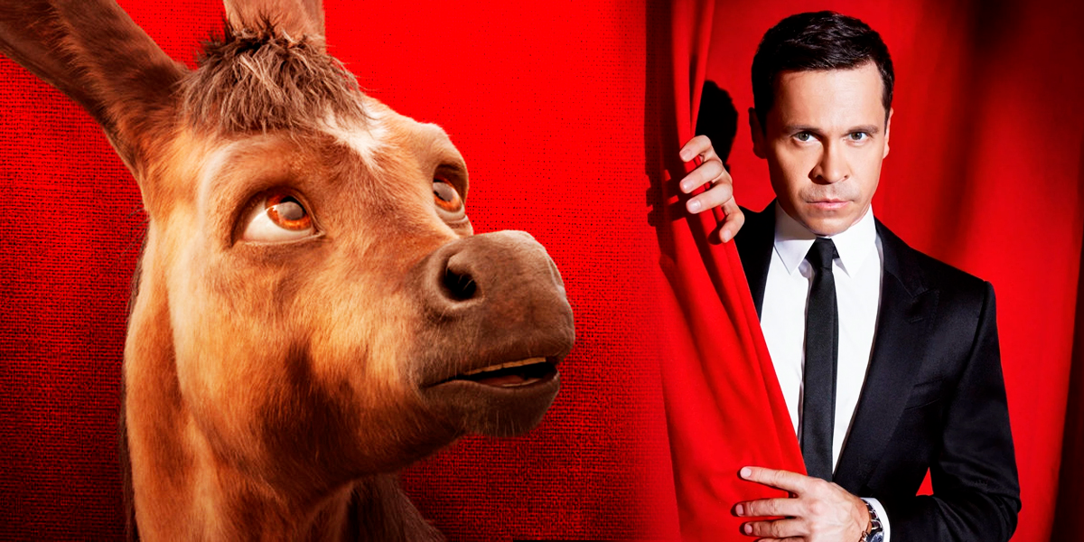 Конька-горбунка озвучивал и даже играл Павел Деревнянко. Играл по технологии захвата движений. Толку от этого не особо - могли бы и просто нарисовать ослика...