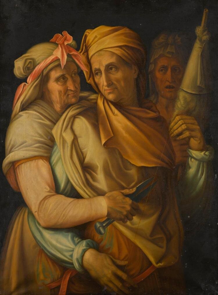 Флоренция. Палаццо Питти. Франческо Сальвиати (1510-1563 годы). "Мойры (три судьбы)". 1550 год.