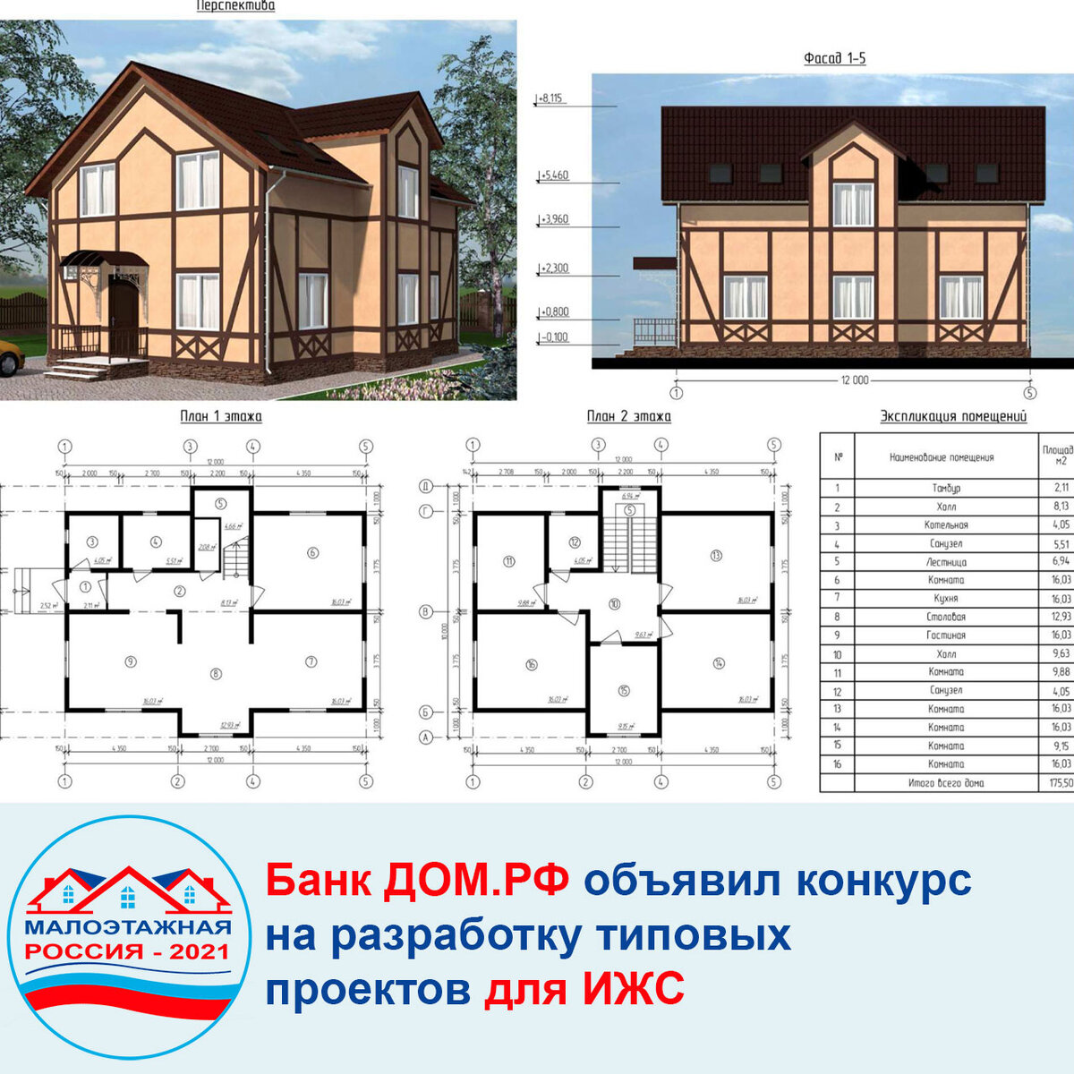 Банк ДОМ.РФ объявил конкурс на разработку типовых проектов ИЖС | Малоэтажная  Россия | Дзен